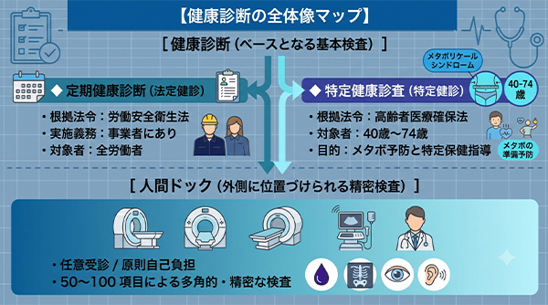 健康診断の全体像マップ